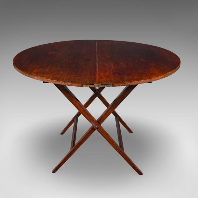 Antique Kitchen Garden Table, English, Folding, Coaching, Occasional, Victorian For Sale - Image 6 of 12