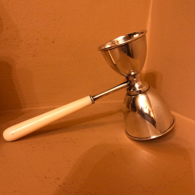 Mid 20th Century Mid 20th Century Italian Silver Double Jigger For Sale - Image 5 of 5