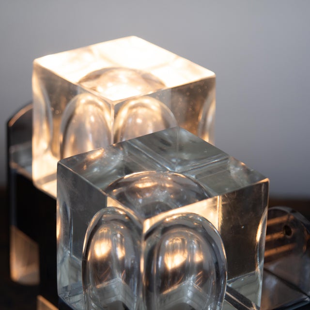 Murano Glass and Chromed Brass Wall Lights, Italy, 1970s, Set of 2 For Sale - Image 4 of 18