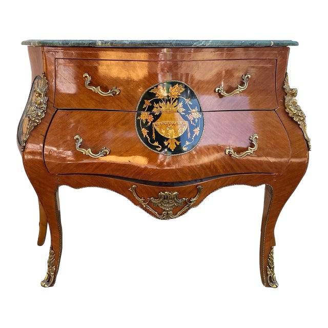 Mid 19th Century Antique French Bombe Dresser For Sale