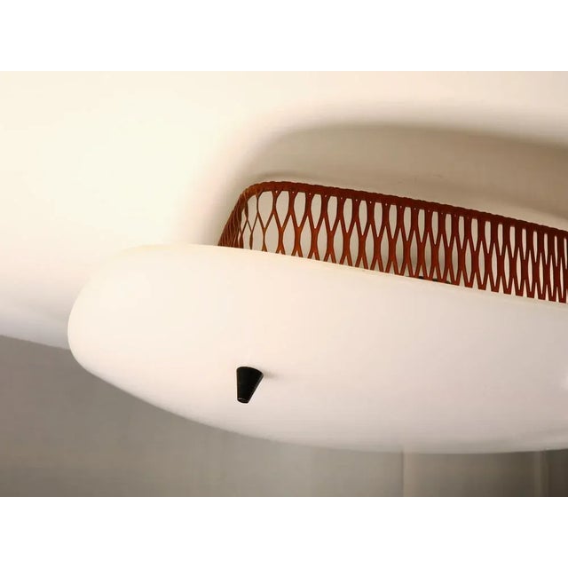 Metal Vintage Ceiling Light, 1950s For Sale - Image 7 of 13