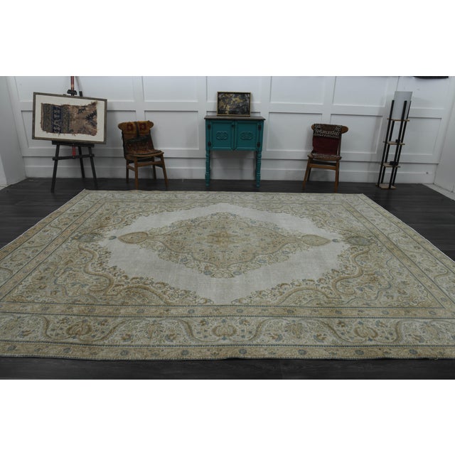 Vintage Persian Hand-Knotted area rug is a semi-antique vintage area rug. The '70s Eastern region of Anatolian's unique...