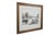Late 19th century antique black-and-white landscape etching by William de la Montagne Cary. A pastoral riverscape with...