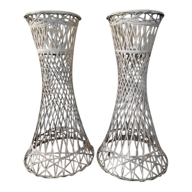 Mid-Century Russell Woodard Webspun Plant Stand, a Pair For Sale