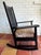 Stickley L. & j.g. Stickley Oak Rocking Chair With Cactus Silk Covered Seat Cushion, Circa 1908-1912 For Sale - Image 4 of 12