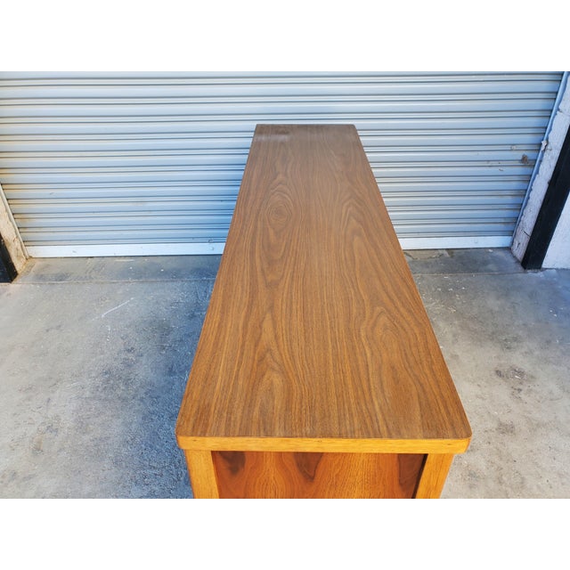 Vintage Walnut Credenza For Sale - Image 13 of 16