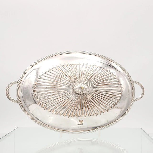 Traditional Circa 1930 Silverplate Serving Dish, England For Sale - Image 3 of 5