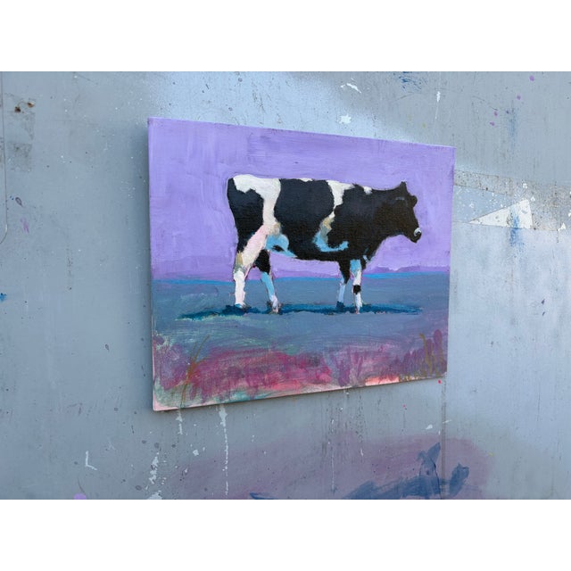 Take this moo cow and put him up on yer wall. This 8 x 10 original acrylic painting would add some spice to your life....