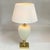 Hollywood Regency Italian Table Lamps in Cream Porcelain and Brass by Zonca, 1970s, Set of 2 For Sale - Image 3 of 16