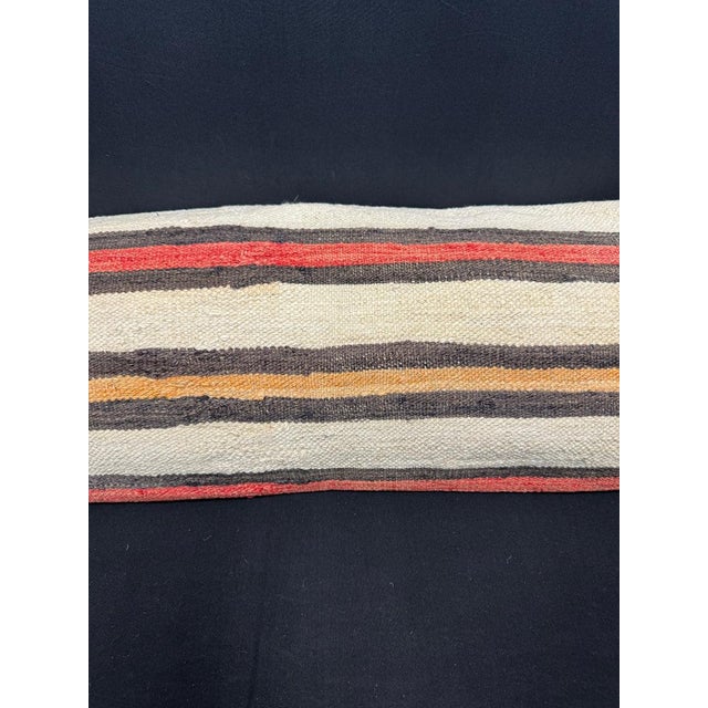 Contemporary Turkish Hemp Pillow Cushion Natural Beige Brown Cushion Cover 14"x45" For Sale - Image 3 of 4