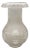 Late 19th Century Victorian Frosted Wheel Cut Glass Oil Lamp Fluted Hurricane Shade For Sale