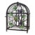 Vintage 90s Black Metal Ivy Wine Rack 9 Bottle Tabletop Display For Sale