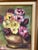 Mid 20th Century Vintage Floral Still Life Painting by M. DeHart – Mid-Century Oil on Canvas For Sale - Image 5 of 7