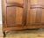 Vintage French Louis XVI Style Carved Oak 3-Door Armoire For Sale - Image 6 of 11