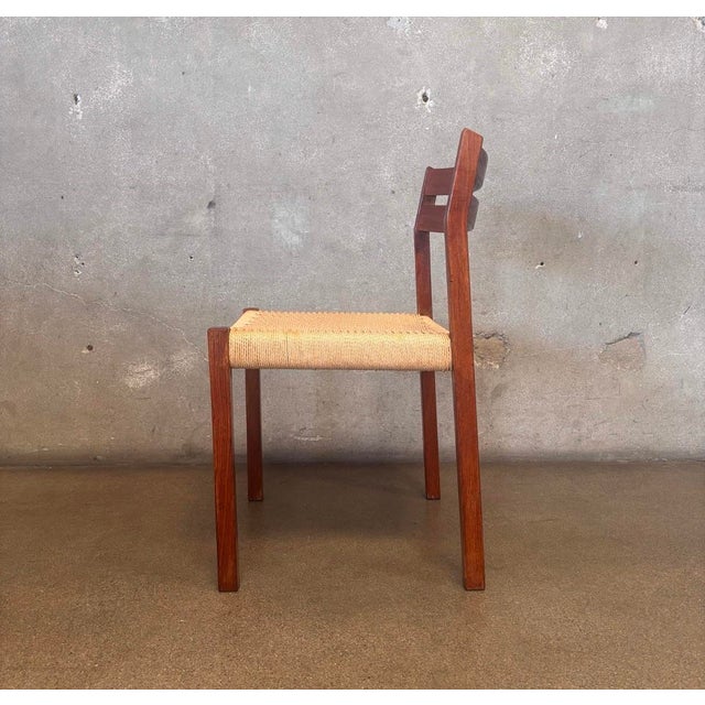 Mid-Century Modern MCM Authentic Moller Model 404 Chair For Sale - Image 3 of 9
