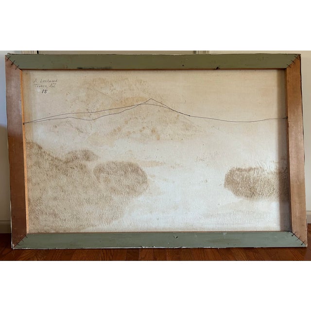Large Vintage Seascape Oil Painting of a Rocky Coast For Sale In Philadelphia - Image 6 of 8