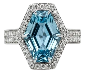 Santa Maria Aquamarine Ring, Size 7
