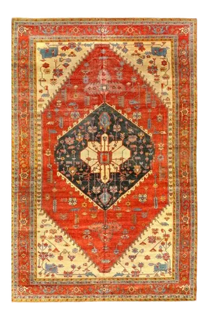 Pasargad Rust Fine Hand Knotted Persian Serapi Design Rug 12'3'' X 18'6''