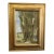 Robert Maione (American, 1932-1987) Original Signed and Framed Oil Painting on Canvas Titled 'Wooded Road by a River' C1976 For Sale
