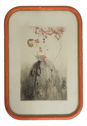 Jean Hardy, Portrait Composition, 1920s, Lithograph, Framed