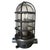 1970s Industrial Iron Caged Marine Vapor Glass Light Fixture For Sale - Image 4 of 7