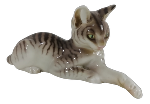 Porcelain 177-9 Cat Figure from Nymphenburg, Germany, 1908