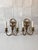Brass Antique Louis XIV Style Brass Bronze Two-Arm Wall Sconces Pair of Two For Sale - Image 8 of 15
