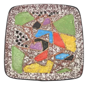 Fat Lava Bowl by Bodo Mans for Bay Keramik, 1950s