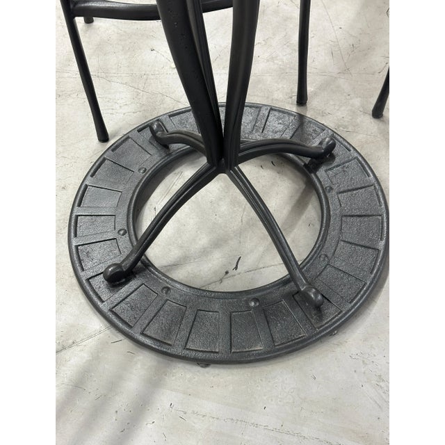 Vintage Brown Jordan Sol Y Luna High Top Bar Table & 4 Bar Stools For Sale - Image 9 of 10