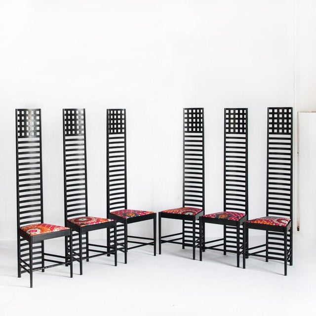 292 Chairs by Charles Rennie Mackintosh for Cassina, Italy, 1990s, Set of 4 For Sale - Image 18 of 18