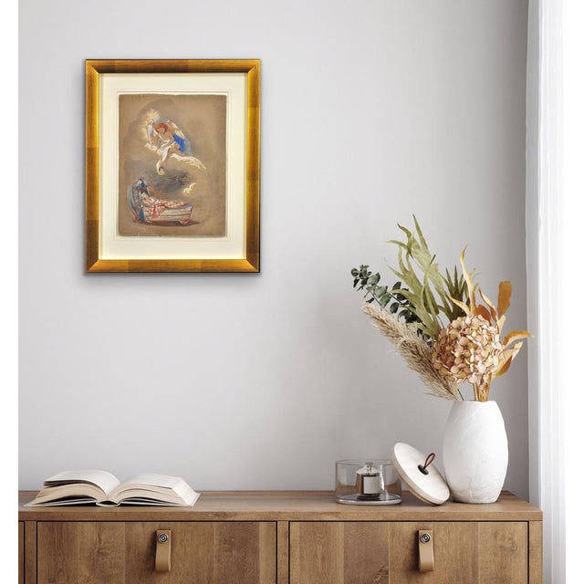 Queen Victoria's Daughter, HRH Princess Alice Maud Mary, Long Life and Happiness, Watercolour Painting, 1860 For Sale - Image 13 of 18