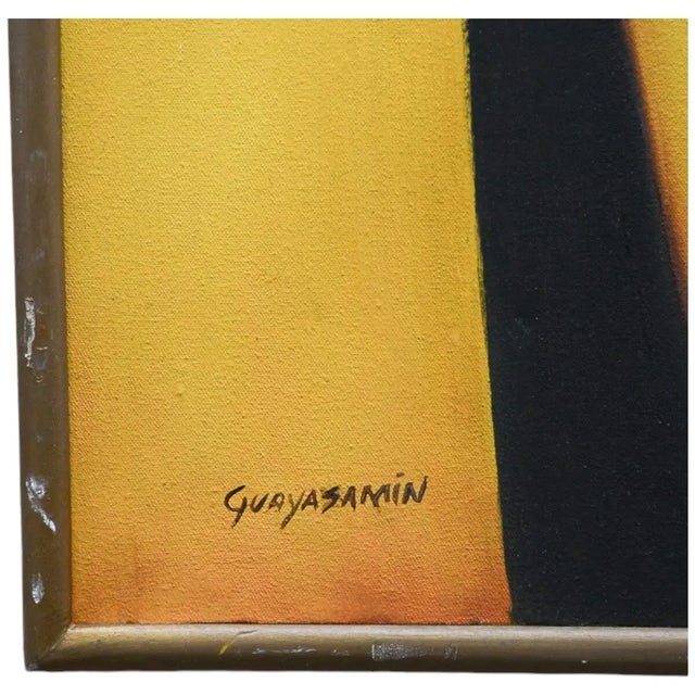 Framed Mother and Child Oil in Frame After Oswaldo Guayasamín For Sale - Image 4 of 15