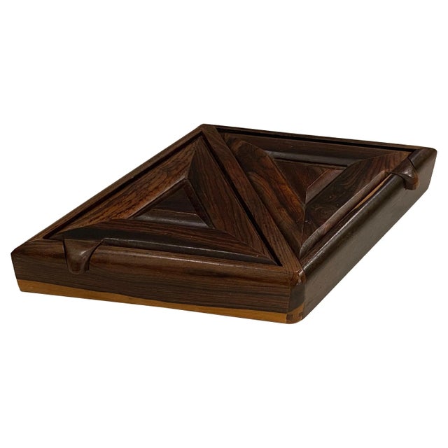 Artisan Rosewood Jewelry Box For Sale - Image 10 of 10