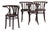 Chairs with Armrests from Thonet, 1920s, Set of 4 For Sale