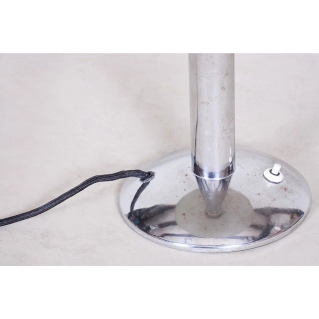 1930s Czech Chrome Bauhaus Table Lamp, 1930s For Sale - Image 5 of 8