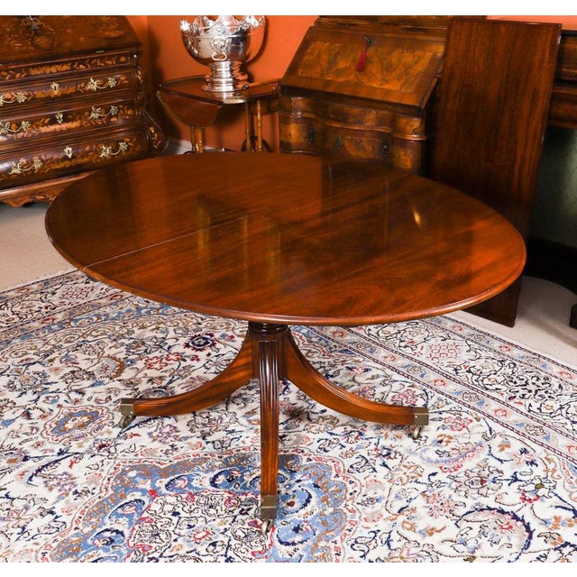 Vintage Oval Regency Revival Dining Table and Chairs from William Tillman, 1990s, Set of 7 For Sale - Image 9 of 16