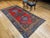 Late 20th Century Vintage Persian Bidjar Gallery Rug, Hand-Knotted Wool, Geometric Pattern, Carnelian Red & Blue, 5x9 For Sale - Image 5 of 12