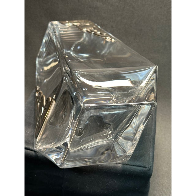 Late 20th Century Florentino Renato Raddi Silver Embellished Crystal Vase For Sale - Image 11 of 12