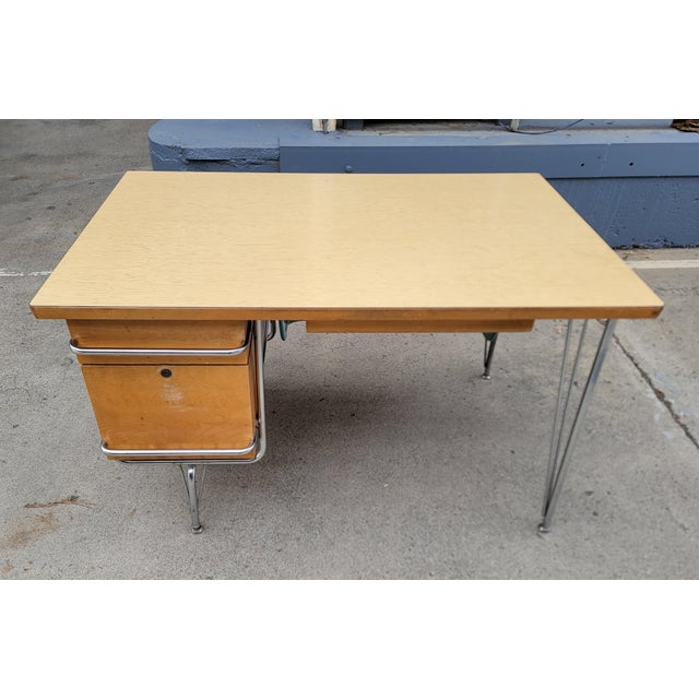 Mid-Century Modern Desk by Kem Weber for Heywood Wakefield 1950's For Sale - Image 12 of 14