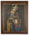VR, Cubist Instrumentalist, Oil on Board, 1950s For Sale