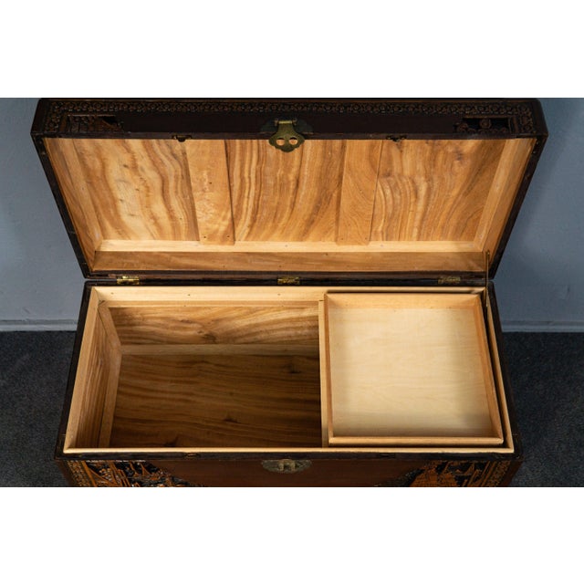 Vintage Asian Chest with Carved Feet For Sale - Image 14 of 18
