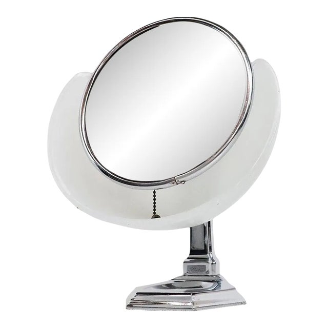 Art Deco Illuminated Dresser Vanity Mirror For Sale
