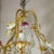 Gold Painted Iron Crystal Drop Chandelier For Sale - Image 8 of 13