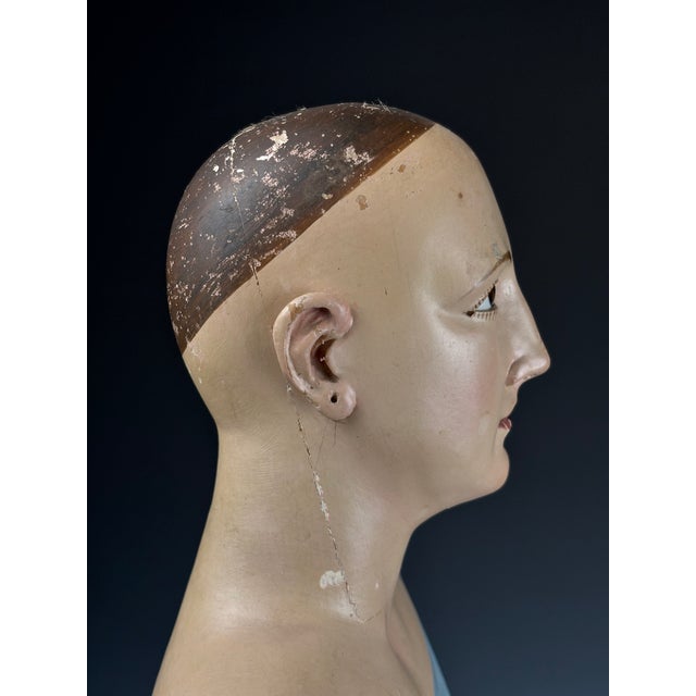 Unknown, Articulated Santos Figure (Female Saint), 1750, Poplar For Sale - Image 9 of 18
