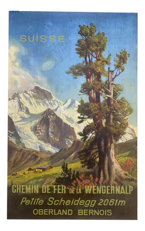 Wengernalp Railway Poster from Ernst Hodel, 1951