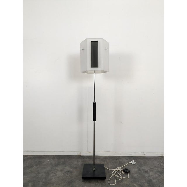 Floor Lamp in the style of Jean Boris Lacroix, 1970s, in Very Good conditions. Designed 1970 to 1979 European Plug (up to...
