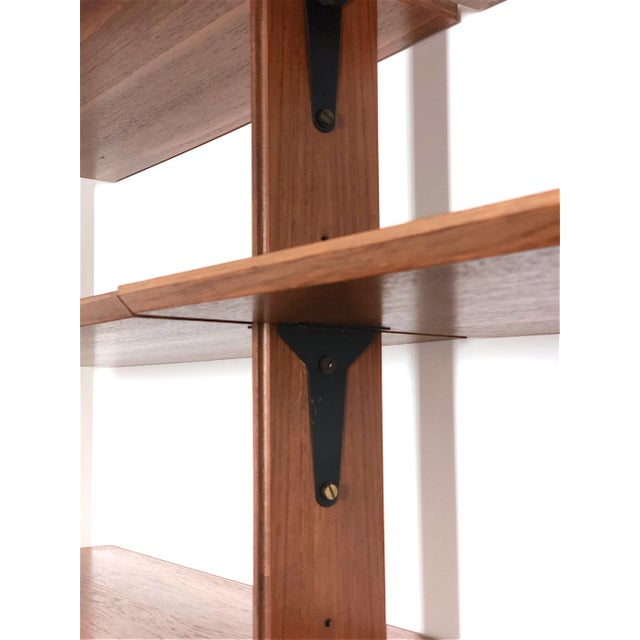 1960s Vintage Double-Sided Bookcase with 2 Bays, Italy, 1960s For Sale - Image 5 of 13