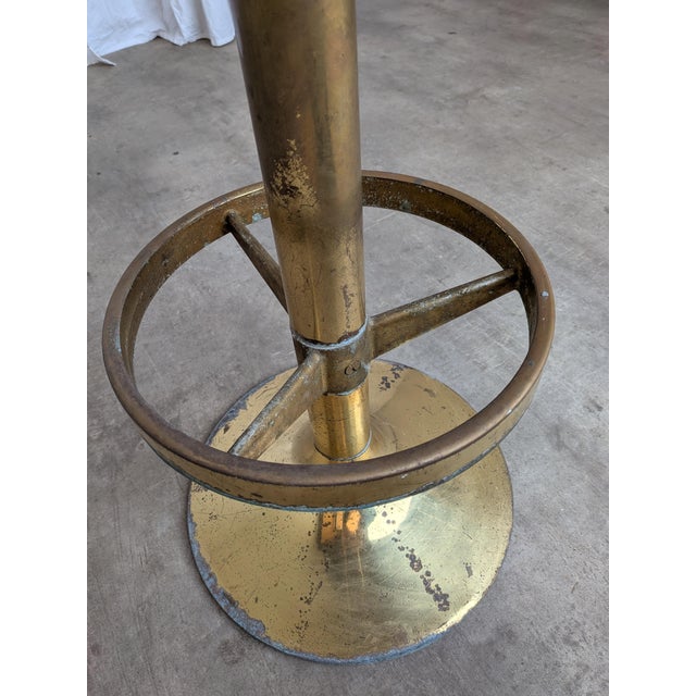 Mid-Century Modern Italian Brass Bar Stool, 1960s For Sale - Image 17 of 18