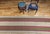 Vintage American Rag Runner, Handwoven Stripe Pattern, Tan, Green & Magenta, 3x13 For Sale - Image 13 of 13