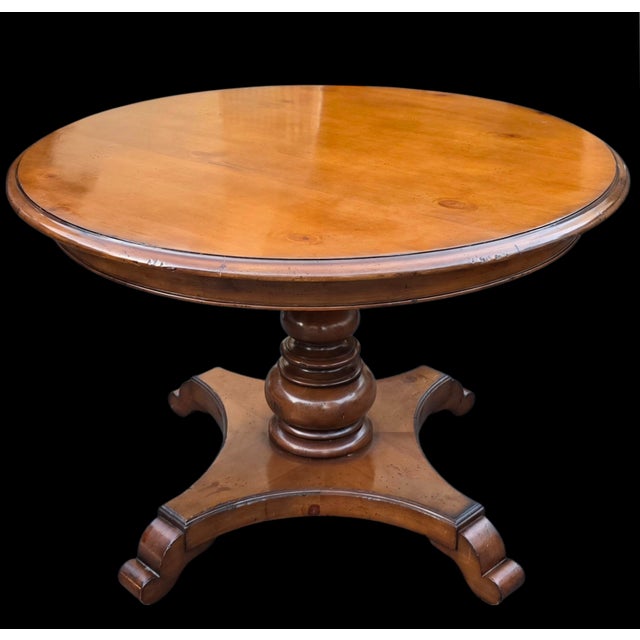 Baker Furniture Company Late 20th Century Baker Furniture --- Milling Road American Empire Style Breakfast/Center Table For Sale - Image 4 of 10